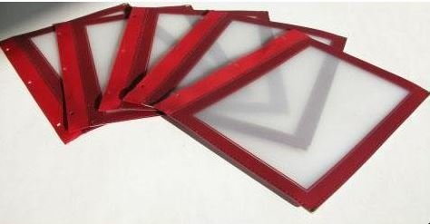 Securit Wkłady Do Karty Menu Wood A4 | Bordowe | 5 Sztuk MC-WIA4-WR