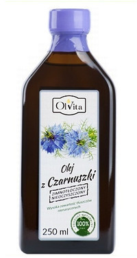 Olvita Olej z czarnuszki zimnotłoczony nieoczyszczony 250ml