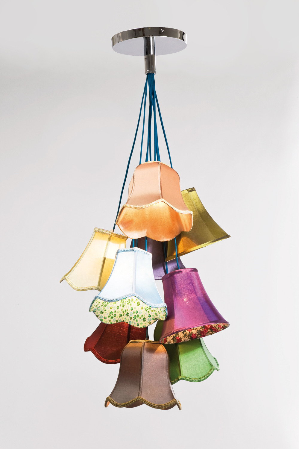 Kare Design Saloon Flowers 9 Lampa wisząca Kolorowa - 31592