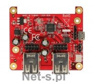 Delock Karta RASPBERRY PI USB Micro BF / USB Pin Header -> 4x USB AF (62650)