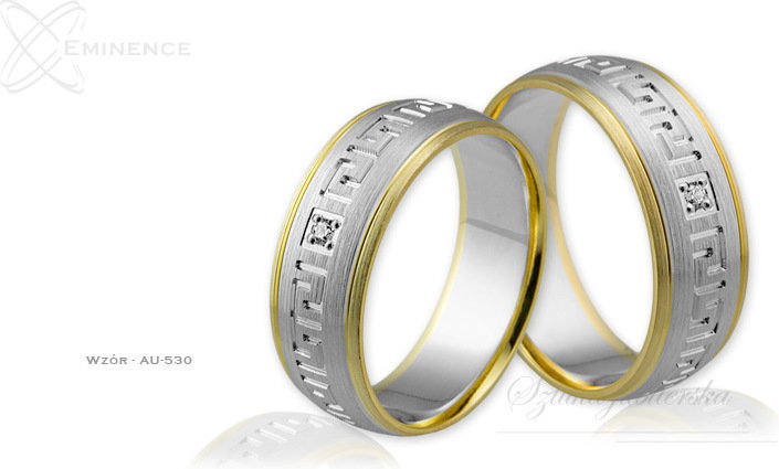 Eminence Obrączki ślubne - wzór Au-530