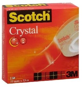 Scotch Taśma klejąca w pudełku przezroczysta MAGIC, 19 mm X 33 m CRYSTAL CLEAR -