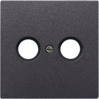 Jung Pytka centralna RTV - LS Metal Finish Anthracite