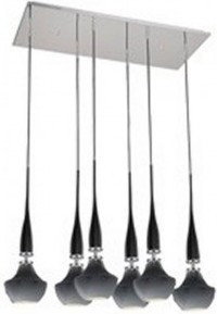 Azzardo Lampa wisząca TASOS 6 MD2095-6BK -