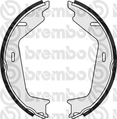 BREMBO Zesatw szczęk hamulcowych, hamulec postojowy S 86 511