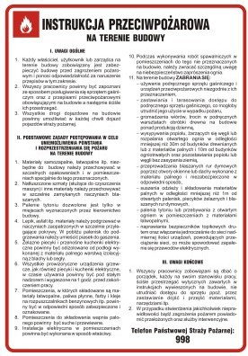 TD DB028 Instrukcja przeciwpożarowa na terenie budowy
