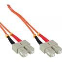 InLine Patchcord światłowodowy SC/SC, 50/125 m OM2, 0.5m 83555