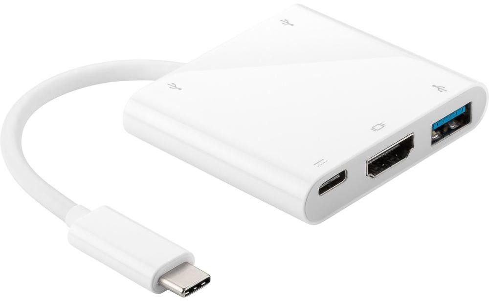 goobay Przejściówka adapter USB HDMI 71431 [1x USB-C USB-C HDMI USB 3.0 A USB 2.0 A]