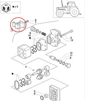 CNH POMPA UKŁADU KIEROWNICZEGO 5180273