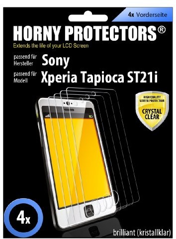 HORNY PROTECTORS Horny Protectors Crystal Clear folia ochronna na wyświetlacz do Sony Ericsson Xperia tapioca ST21i, przezroczysty 4250558620403