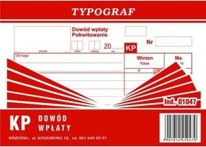 Typograf Druk KP A6 1047 TP065