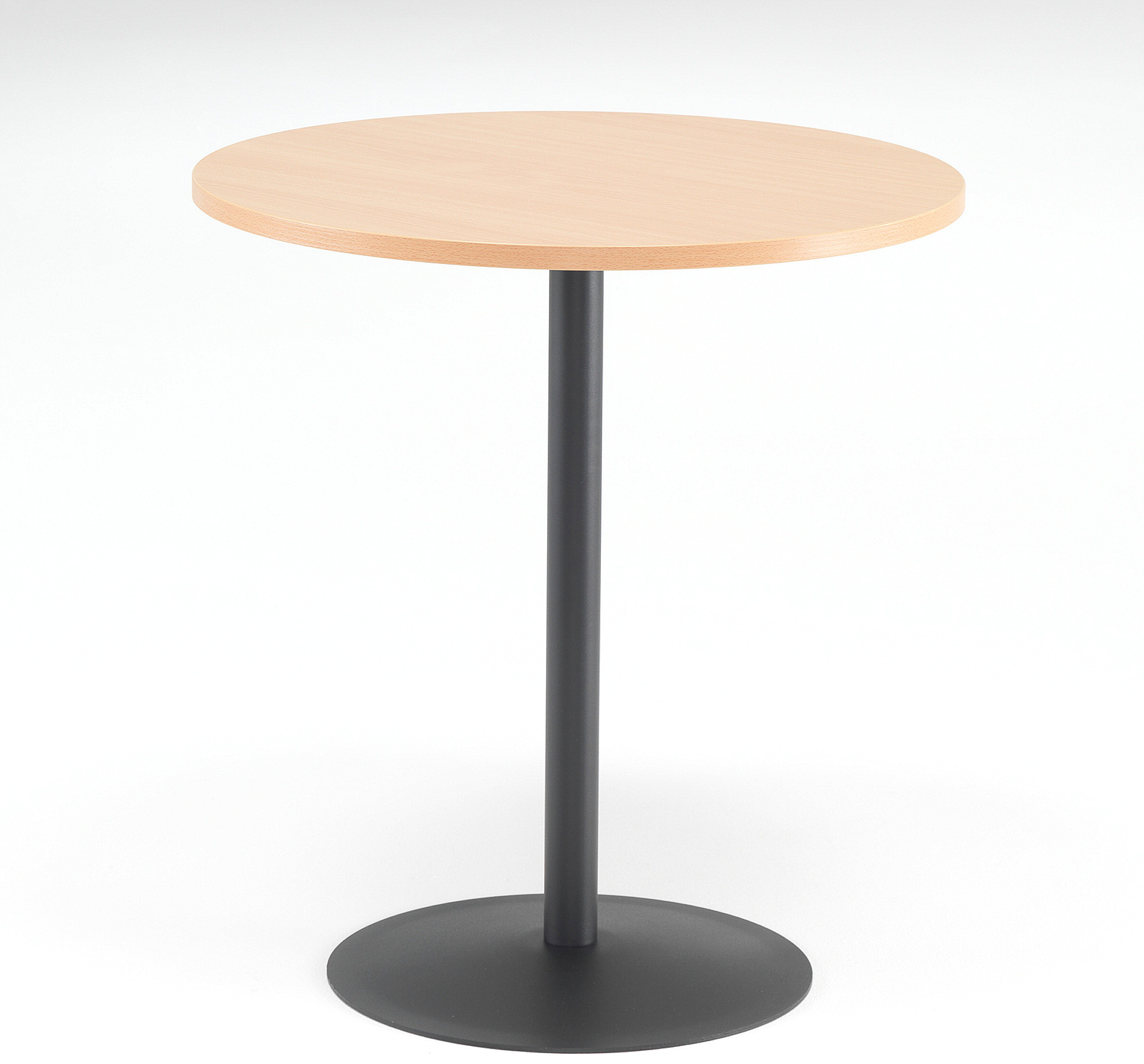 AJ Okrągły stół do kawiarni laminowany na kolor buk 144531