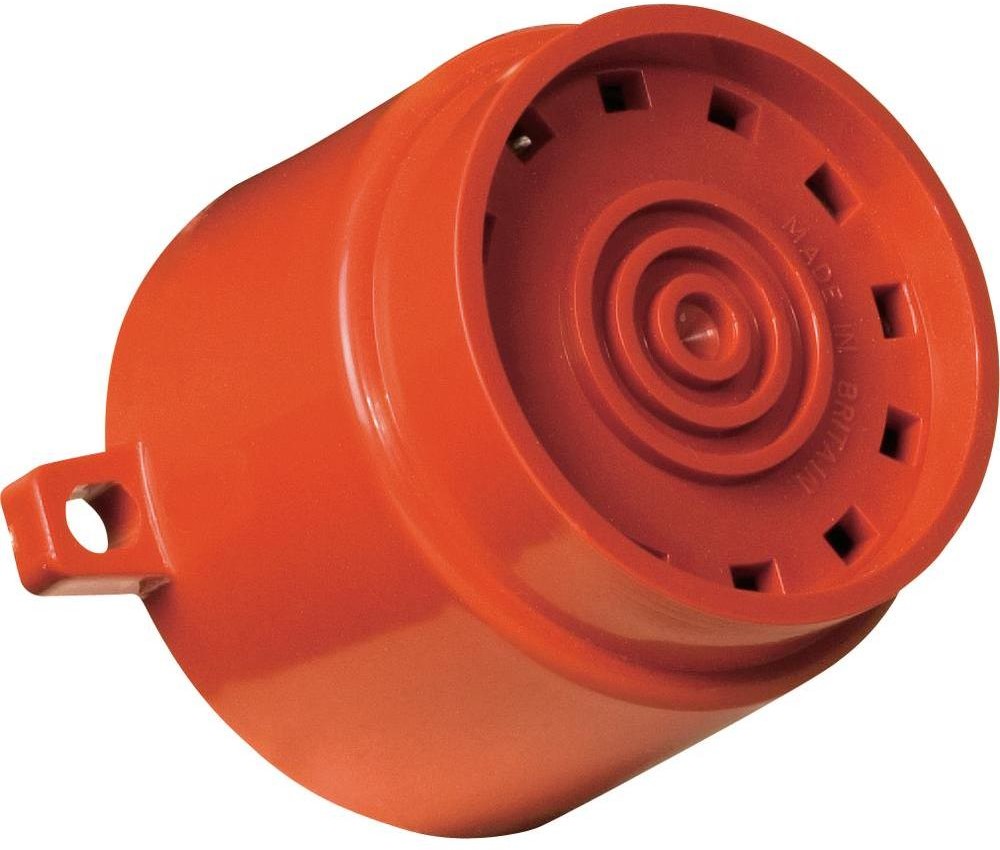 ComPro Brzęczyk elektroniczny wielotonowy Askari Flange 9-28V/DC IP65 32 tony czerw