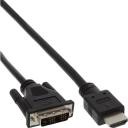 InLine Kabel HDMI-DVI męski - DVI męski 18+1 czarny 1m 17661E