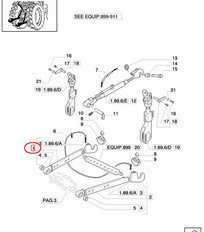 CNH CIĘGNO DOLNE PODNOŚNIKA RH NEW HOLLAND 5189359 - 47125890