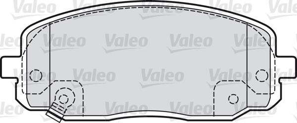 VALEO klocki hamulcowe 598707 598707