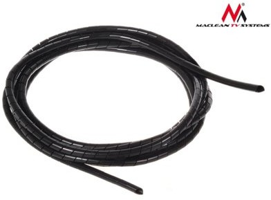 Maclean Osłona maskująca na kable MCTV-684 B (5*6mm) 3m czarna spirala