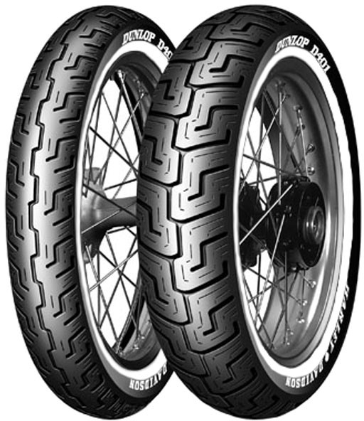 DUNLOP D401 F WWW 100/90 19 On road Custom HD Co-branded 57 H