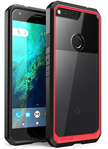 Supcase Google Pixel XL (5.5) (2016) Hülle, Unicorn Beetle Premium Case / transparente Schutz(rot)