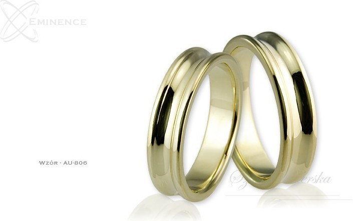 Eminence Obrączki ślubne - wzór Au-806