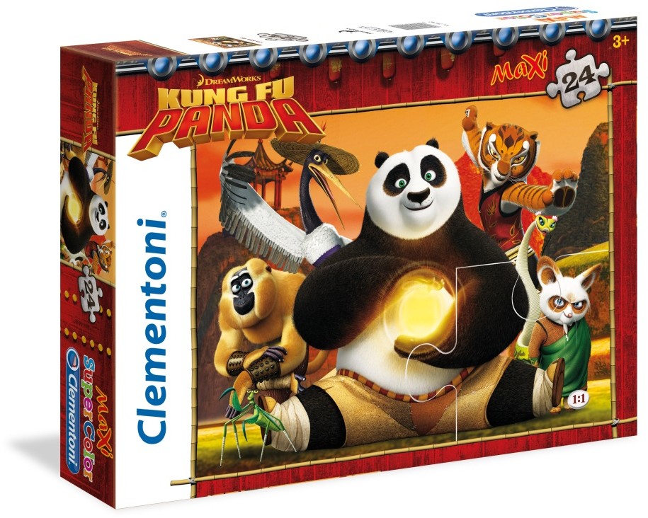 Clementoni Kung Fu Panda puzzle maxi 24 elementy