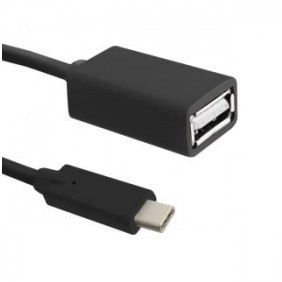 Qoltec Kabel USB 2.0 A żeński / USB 3.1 typC męski 0,25m KKQTKUBU0430 [7445186]