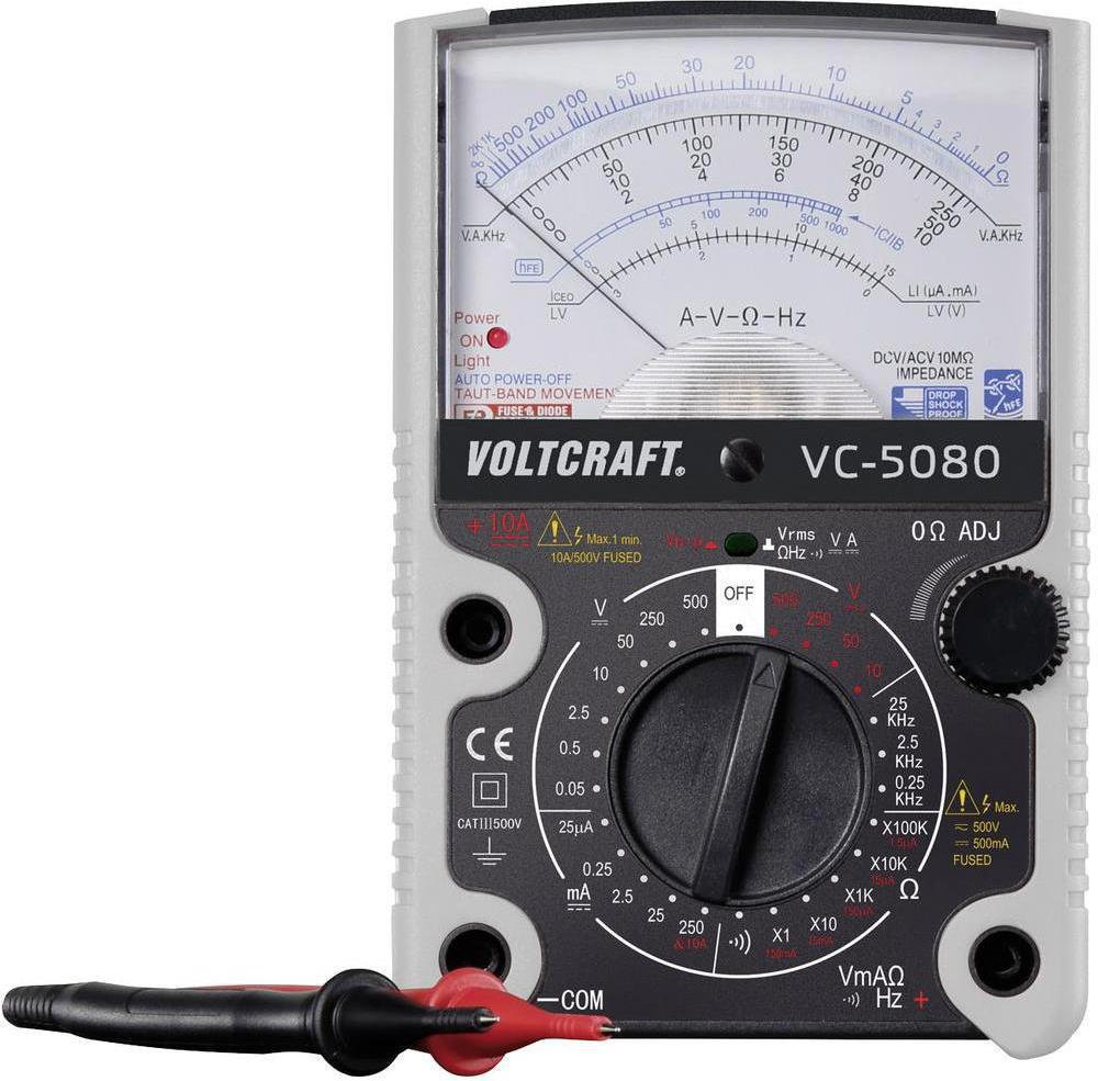 Voltcraft Multimetr analogowy CAT III 500 V (VC-5080)