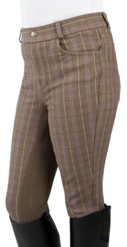 Pfiff Damen Vollbesatzhose Greta, Braun/Pink/Hellblau, 170