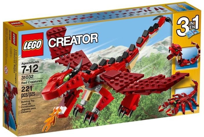 LEGO CREATOR CZERWONE KREATURY 31032
