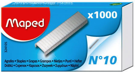 Maped Zszywki Nr 10,1000 szt. pudełko 324105