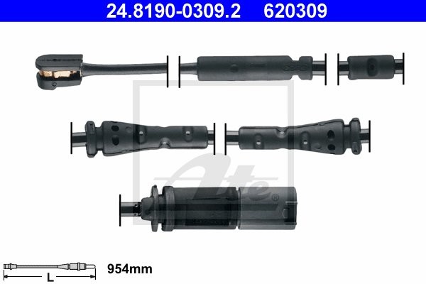 ATE CZUJNIK KLOCKÓW HAM  24.8190-0309.2 BMW X4  XDRIVE 20D 14-