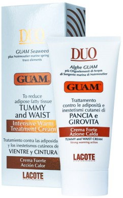 Lacote DUO GUAM PANCIA E GIROVITA CREMA AZIONE CALDA Rozgrzewający Krem wyszczuplający brzuch i biodra 150ml