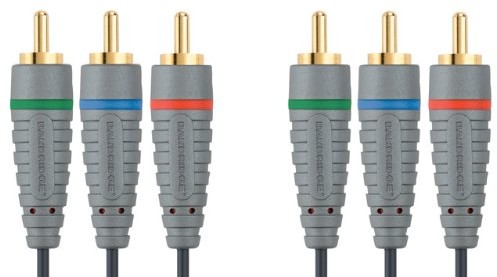 Bands of Gold Bandridge 2 m wtyczka 24 K złota 3 X wtyczka cinch na 3 X wtyczka cinch Component Video Cable BVL3302