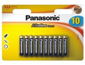 Panasonic Baterie alkaliczne ALKALINE POWER AAA R03 ALKALINE POWER BLISTR 10 szt