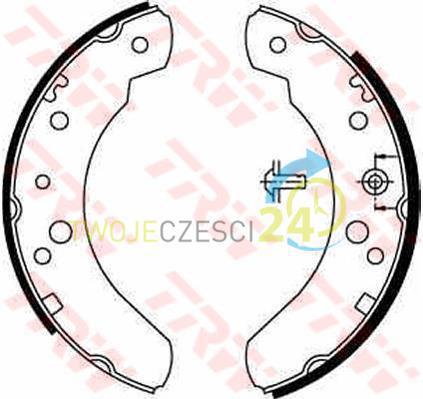 TRW Zestaw szczęk hamulcowych GS6224