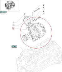 CNH ALTERNATOR NEW HOLLAND 150A 84141455