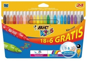 BIC Flamastry 24 kolory Kids Couleur