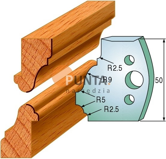 CMT UTENSILI Art. 690.558 - NOŻE I OGRANICZNIKI 50 mm 691.558