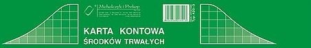 Michalczyk&Prokop KARTA KONTOWA ŚRODKÓW TRWAŁYCH A5 20szt