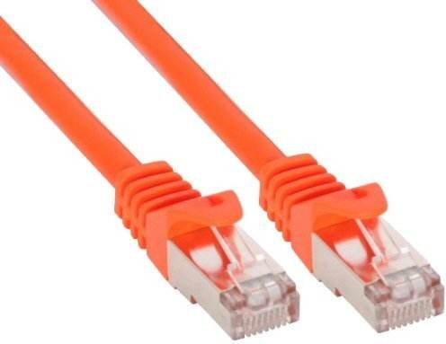 InLine  0,5m Kabel sieciowy 1000 Mbit RJ45 - pomarańczowy 72550O