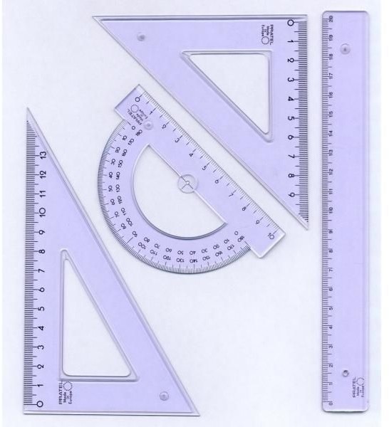 Pratel Zestaw kreślarski z linijką 20 cm - J1334 NB-6212