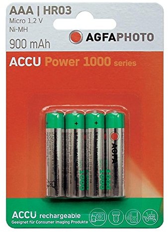 AgfaPhoto akumulator NiMH micro AAA 900 mAh 4er Pack 4250175802756