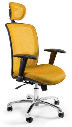Unique Fotel biurowy Expander żółty W-94-10