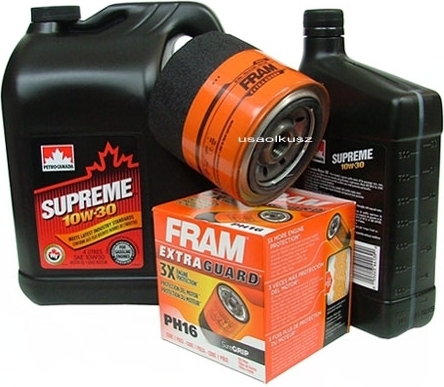 FRAM Filtr oleju PH16 oraz olej SUPREME 10W30 Jeep Cherokee XJ 4,0