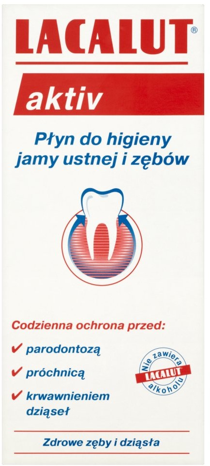 Lacalut aktiv Płyn do higieny jamy ustnej i zębów 300 ml