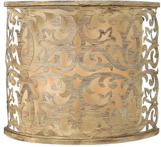 Elstead Lighting Kinkiet LAMPA ścienna HK/CARABEL2 HINKLEY metalowa OPRAWA wzorki beżowy