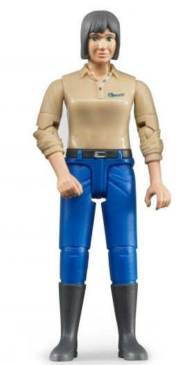 Bruder 60406 Figurka kobiety białej w niebieskich dżinsach