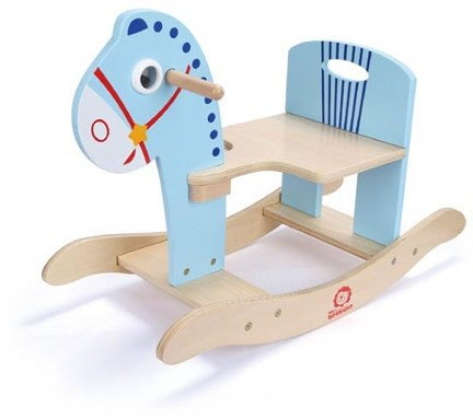 Brimarex DREWNO Drewniany konik bujany Niebiesk 1572394