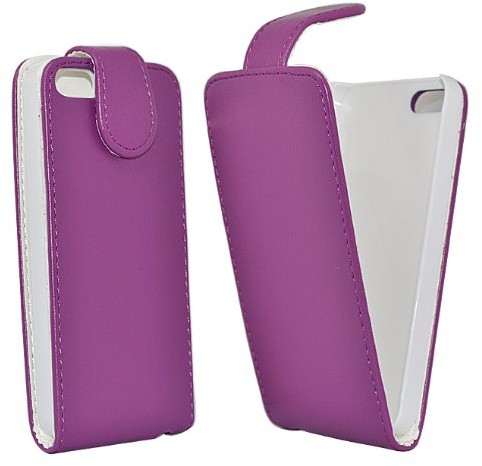 APPLE 24/7 domów fiolet wzornictwo eleganckie skórzane etui/torba/torba z zamkiem do iPhone 5