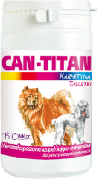 Biofaktor Can-Titan preparat witaminowo energetyczny dla psów 150tab